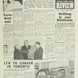 Magazine - Sunshine Massey Harris Review, Vol 2, No 8, Jul 1957