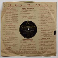 Disc Recording - Columbia - Edna Thomas, 'Negro Spirituals'