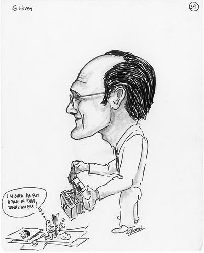 Caricature - George Hoven, No.34, 'George Hoven', Kodak Australasia Pty Ltd, 1974