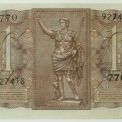 Bank Note - 1 Lira, Italy, 1939