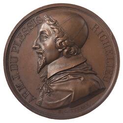Medal - Armand Jean du Plessis, Duke of Richelieu, France, 1821