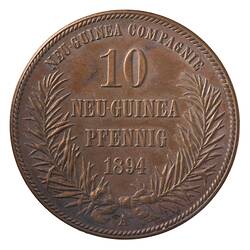 Coin - 10 Pfennig, German New Guinea (Papua New Guinea), 1894