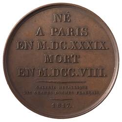 Medal - Jules Hardouin Mansart, France, 1817