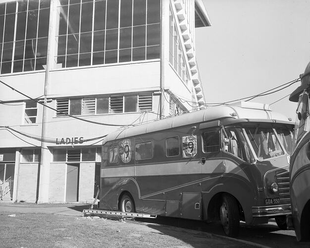 GTV9 Broadcast Van, Olympic Games, Melbourne, Victoria, 1956