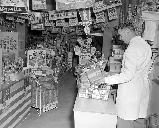 Supermarket Interior, Melbourne, Victoria, 1956
