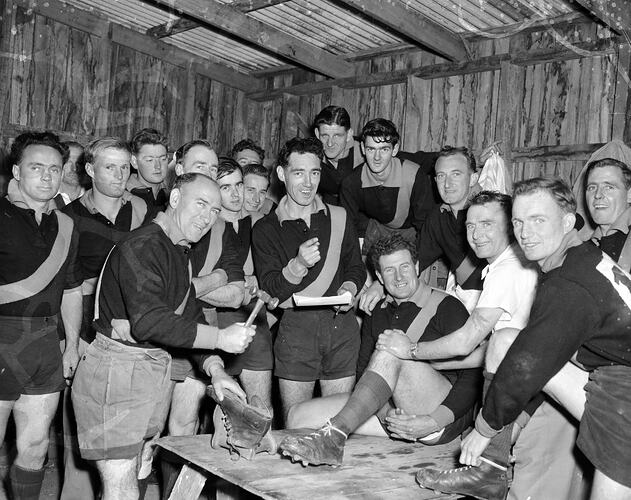 Male Sports Team, Group Portrait, Victoria, May 1957