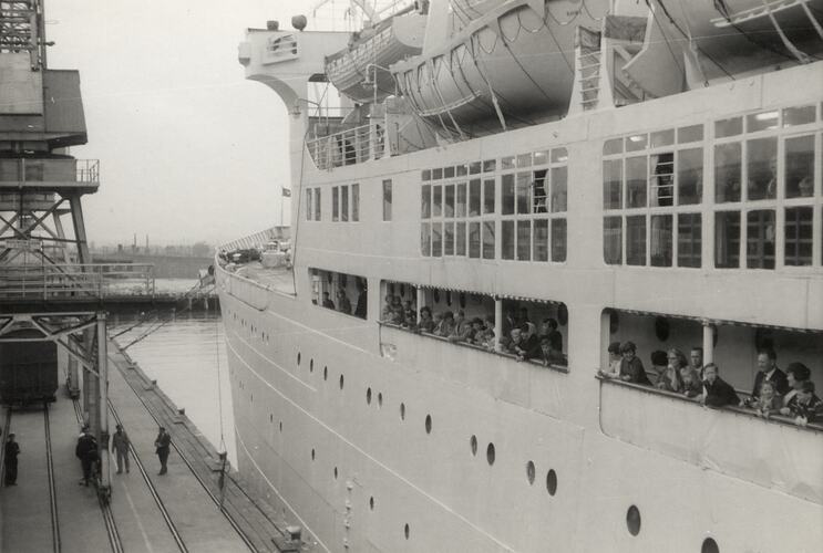Passenger Ship at Station Pier, Melbourne, Victoria, 1964