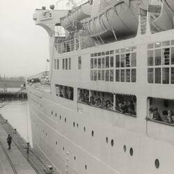 Digital Photograph - Passenger Ship 'Castel Felice' at Station Pier, Melbourne, Victoria, 1964