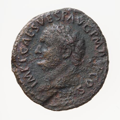 Coin - As, Emperor Titus, Ancient Roman Empire, 80-81 AD