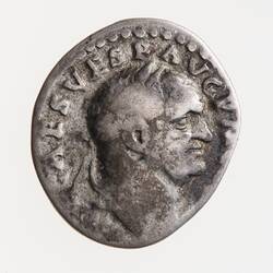 Coin - Denarius, Emperor Vespasian, Ancient Roman Empire, 72-73 AD