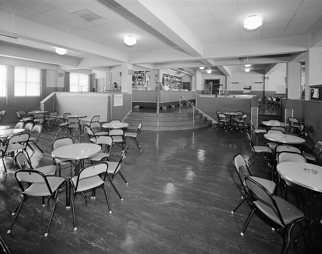 Dunlop Flooring, Restaurant Interior, Victoria, 08 Apr 1959