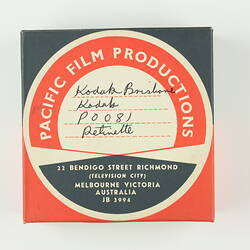 Box - Motion Film, Kodak Australasia Pty Ltd, Television Commercial, Retinette Camera, 1959