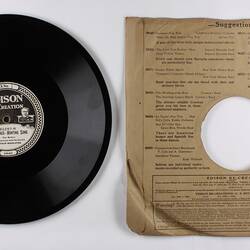 Disc Recording - Edison, Double-Sided, 'How Fair Art Thou' & 'The Chase-Hunting Song', 1919-1929