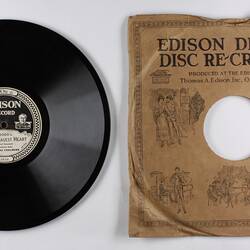 Disc Recording - Edison, Double Sided, 'Even Bravest Heart' & 'Toreador Song', 1919-1929