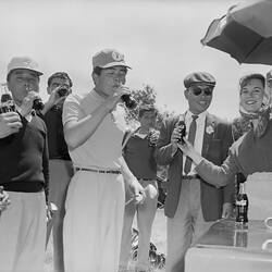 Coca Cola, Golfers Drinking Soft Drink, Black Rock, Victoria, 19 Nov 1959