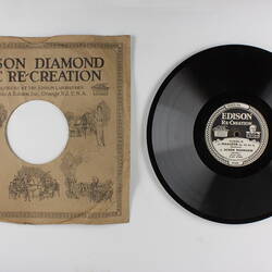 Disc Recording - Edison, Double-Sided, (a) Rigaudon, Op. 49. No. 2 (b) Schon Rosmarin & Valse-arabesque, 1922-1929.