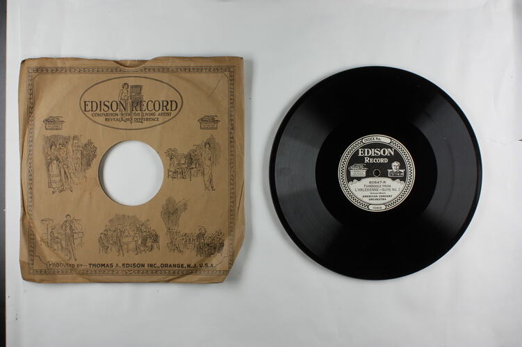 Disc Recording - Edison, Double-Sided, 'Farandole From L'Arlesienne - Suite No. 2' & 'Intermezzo From L'Arlesienne - Suite No. 2'