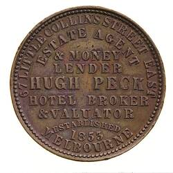 Hugh Peck, Shop Keeper & Money Lender, Melbourne, Victoria (circa 1824-1904)