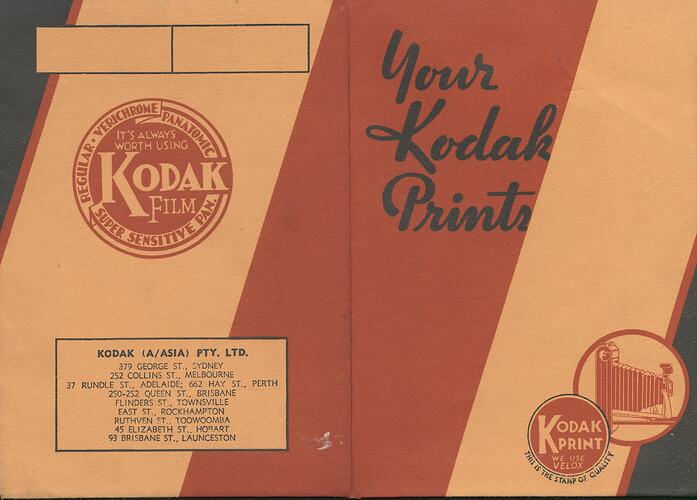 Opened folder showing front and back covers.