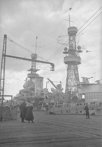 Monochrome negative of battleships.