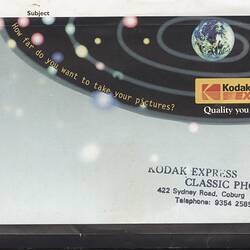 Envelope - Kodak Express, Coburg, circa 1990s