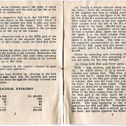 Pages of instruction leaflet, folded open.