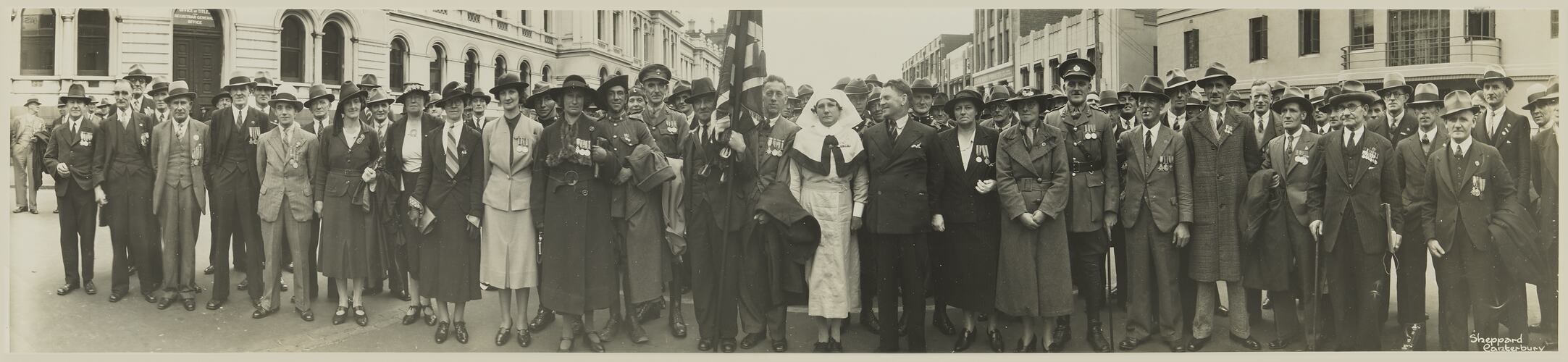 Anzac Day Marchers, Melbourne, circa 1930s