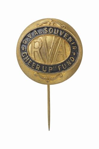 Badge - Rejected Volunteers' Association Cheer Up Fund, World War I, 1914-1919, Obverse