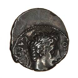 Coin - Denarius, Emperor Augustus Caesar, Ancient Roman Empire, 18 BC - Obverse