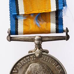 Medal - British War Medal, Great Britain, Private John William Byrne, 1914-1920 - Obverse