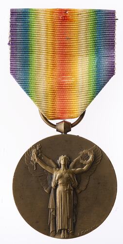 Medal - Victory Medal 1914-1918, France, 1918 - Obverse
