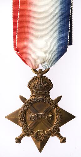 Medal - 1914-1915 Star, Great Britain, Colonel Richard Herbert Joseph Fetherston, 1918 - Obverse
