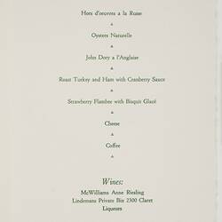 Programme - Kodak Australasia Pty Ltd, Mr J Moore Retirement Dinner, Sydney, 21 Oct 1965, Page 3