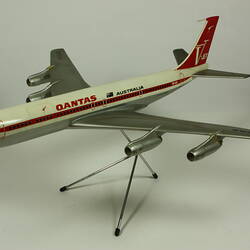 Aeroplane Model - Boeing 707-338C, Passenger & Cargo Turbo-fan Jet Airliner, Qantas V-Jet VH-EAB, circa1961
