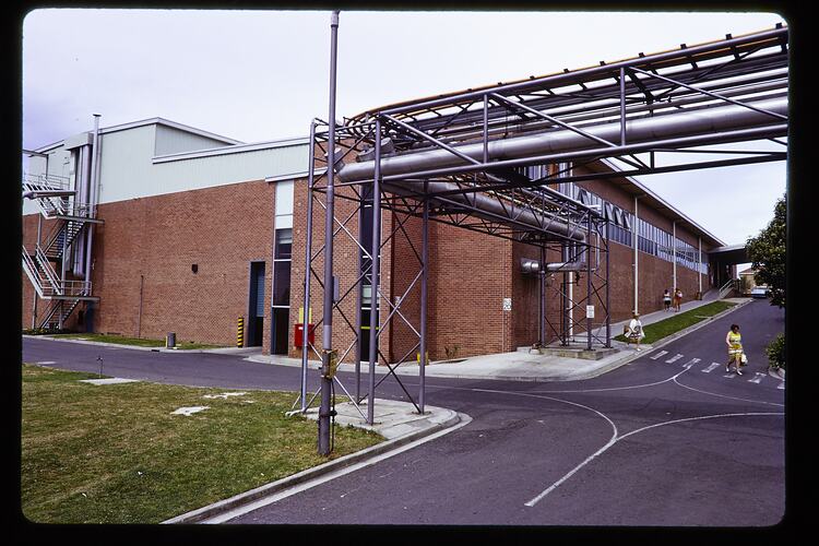 Kodak Australasia Pty Ltd, Exterior of Building 20 & Pedestrians, Coburg, 1972