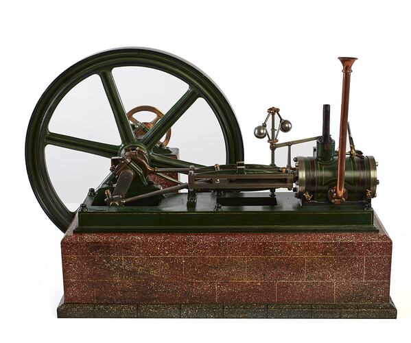 Steam Engine Model - Ransomes & Sims, Horizontal, Ipswich, England, 1859