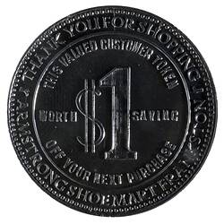 Medal - Armstrong Shoe Mart, Frankston, 1987 AD