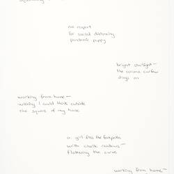 Poetry - COVID-19 Haikus, Page Three, Louise Hopewell, Melbourne, 2020
