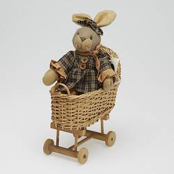 Miniature Pram & Rabbit Doll - Mirka Mora, circa 1960s