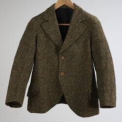 Jacket - Brown Tweed, Ichizo Sato Tailor, South Yarra, circa 1910