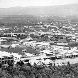 Negative - Township, Grahamstown, Thames, New Zealand, circa 1905