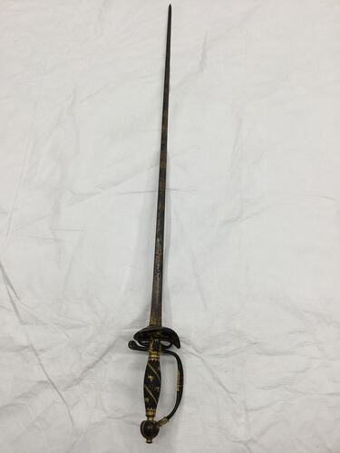 Side view of sword.