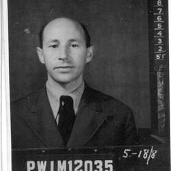 Digital Photograph - Giuseppe Gonzales Internment Portrait, Front Without Glasses, 1940