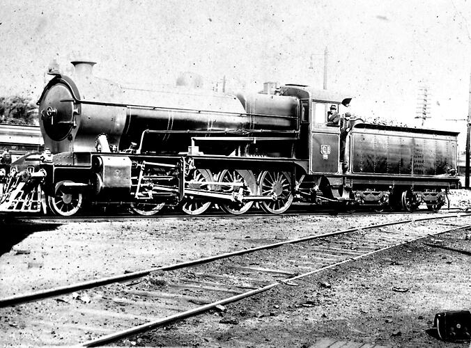 [C-class steam locomotive No.1, about 1930.]