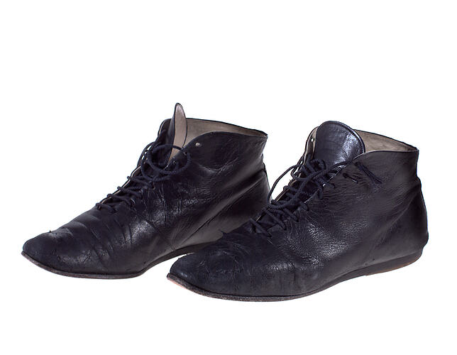 Pair of Boots - Black Leather