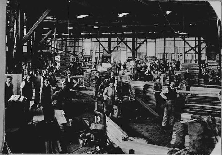 Photograph - Sunshine Harvester Works Woodmill, 1913