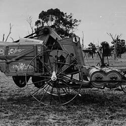 Photograph - Headlie Taylor Header Harvester, Henty, New South Wales, 1914