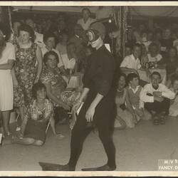Digital Image - Mary Halls As 'Frogman', Fancy Dress Ball, MV Fairsea, 1963