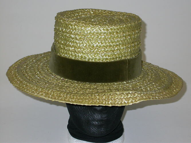 Hat - Gold Straw