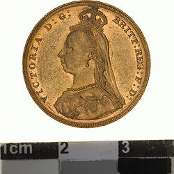 Coin - Sovereign, Victoria, Australia, 1887